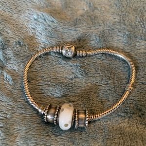 Pandora 7 inch bracelet with charms